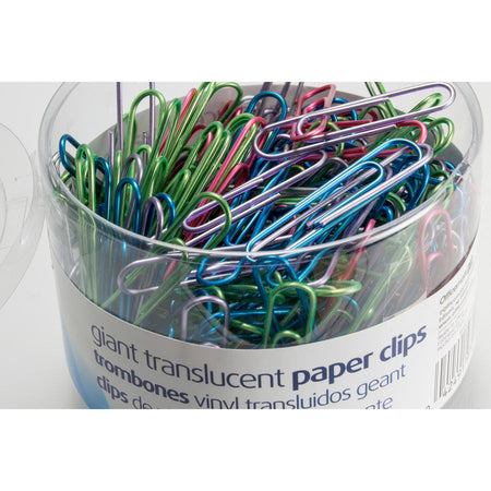 Officemate Translucent Vinyl Paper Clips - Alternate-Image1