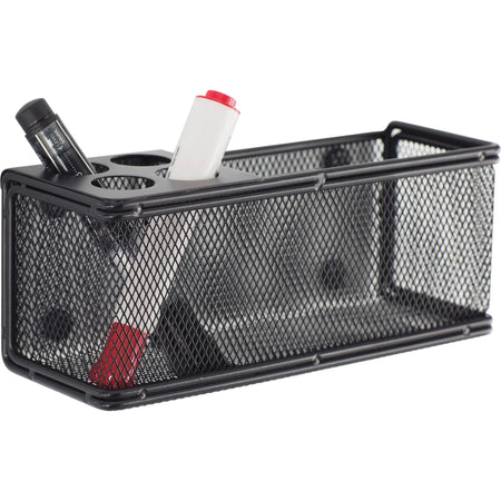 Onyx Mesh Magnetic Marker Basket - Sturdy Black Steel - Board & Easel Accessories