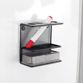 Onyx Mesh Marker Holder: Steel Wire Black - 2.5’’ x 5.3’’ - Board & Easel Accessories