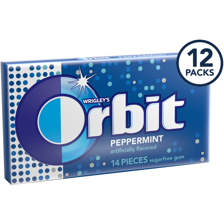 Orbit Peppermint Sugarfree Gum - 12 packs - Right