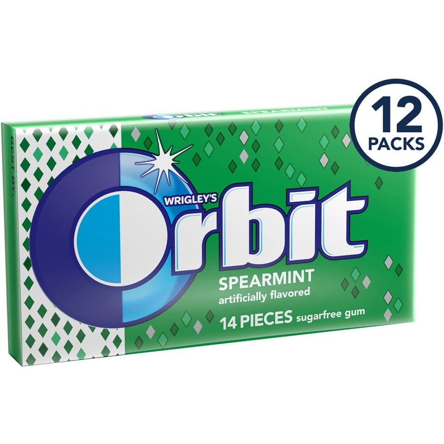 Orbit Spearmint Sugar-free Gum - 12 packs - Right
