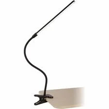 OttLite Clip-On LED Easel Lamp - Bulb - Resin - Flexible Neck ClearSun Adjustable Height - Desk Mountable - Black