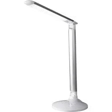 OttLite Command LED Desk Lamp with Voice Assistant - 29’’ Height x 7.5’’ Width - Bulb - Automatic On/Off USB Charging