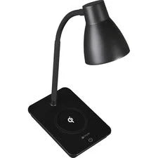 OttLite Infuse LED Desk Lamp with Wireless Charging - 15.5’’ Height x 4.3’’ Width - Bulb - Flexible Neck Qi USB