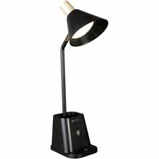 OttLite Merge LED Desk Lamp - Bulb - ClearSun Adjustable Brightness USB Charging Qi Wireless Touch Sensitive Control
