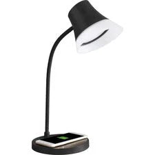 OttLite Shine Charging LED Desk Lamp - 17’’ Height x 6’’ Width - Bulb - Qi Wireless Touch Sensitive Control Panel