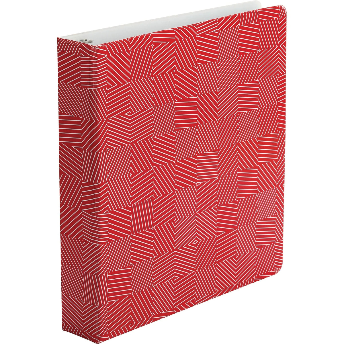 Oxford 1-1/2’’ Red Round Ring Binder - 350 Sheet Capacity - Presentation / View Binders
