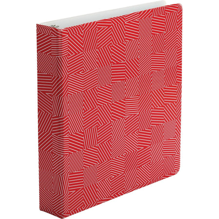 Oxford 1-1/2’’ Red Round Ring Binder - 350 Sheet Capacity - Presentation / View Binders
