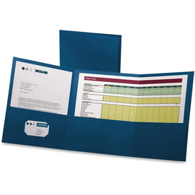 Oxford Blue Letter Pocket Folder - Durable Paper 150 Sheets - 20/Box - Folders