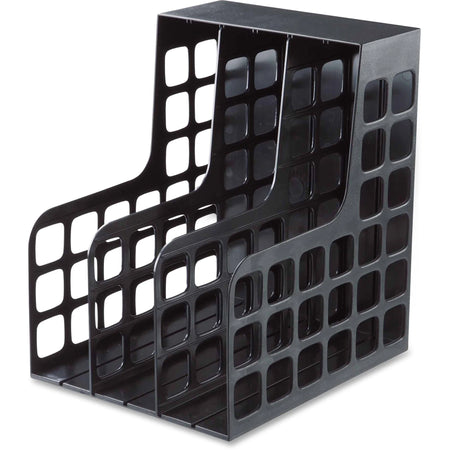 Oxford Decorack Shelf File: 2 Dividers Black Plastic - 1 Each - Literature Holders/Sorters