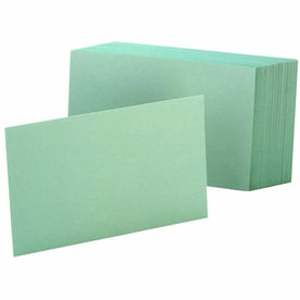 Oxford Colored Blank Index Cards - 100 Sheets - Plain - 4’’ x 6’’ Sheet Size - Green Paper - Durable - Pack - &