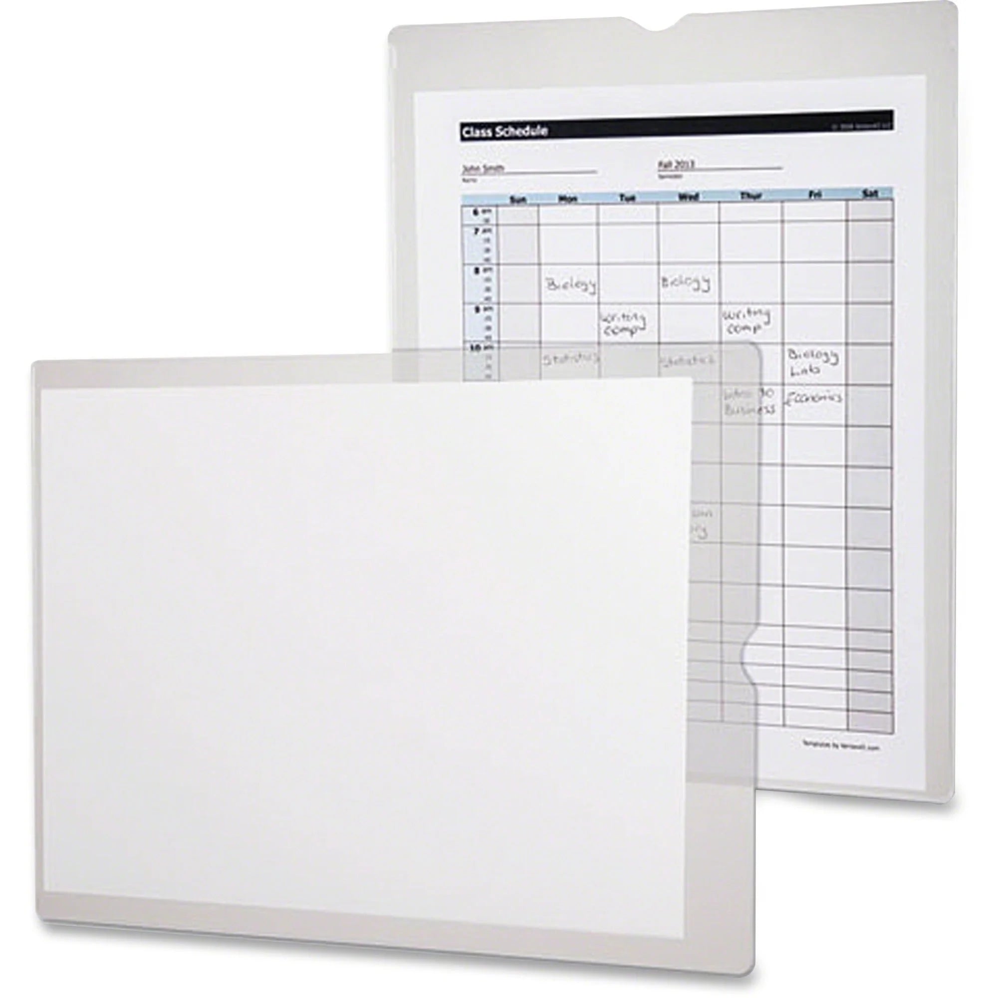Oxford Heavy-Duty Vinyl Jackets: Clear Envelopes for Documents - Poly