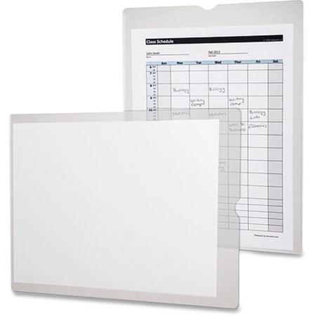 Oxford Heavy-Duty Vinyl Jackets: Clear Envelopes for Documents - Poly