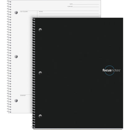 Oxford Idea Collective FocusNotes Notebook - Quarto Size - 100 Sheets - Wire Bound - White Paper - Notebooks