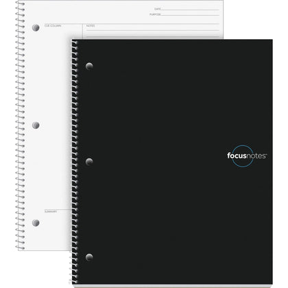 Oxford Idea Collective FocusNotes Notebook - Quarto Size - 100 Sheets - Wire Bound - White Paper - Notebooks