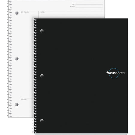 Oxford Idea Collective FocusNotes Notebook - Quarto Size - 100 Sheets - Wire Bound - White Paper - Notebooks