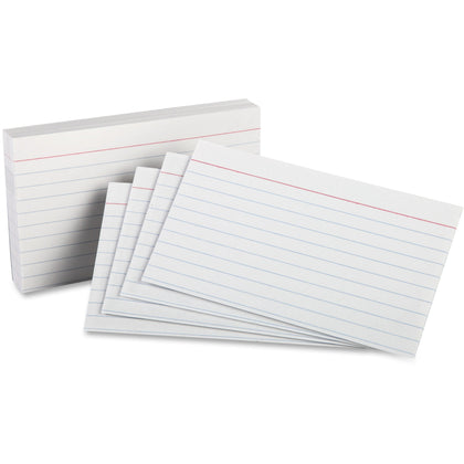 Oxford Index Cards: 3’’ x 5’’ - 85 lb - SFI Certified - White - 100 Pack - Cards & Accessories