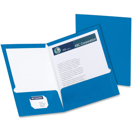 Oxford Letter Pocket Folder - Blue - Pack of 25 - Folders