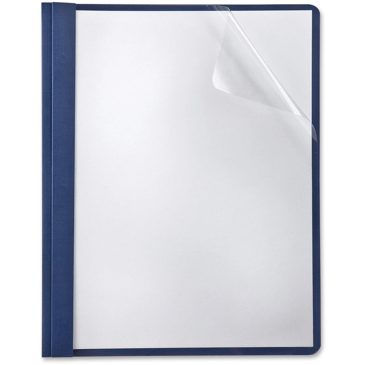 Oxford Navy Report Cover with 3 Tang Fasteners - Pack of 5 - Covers