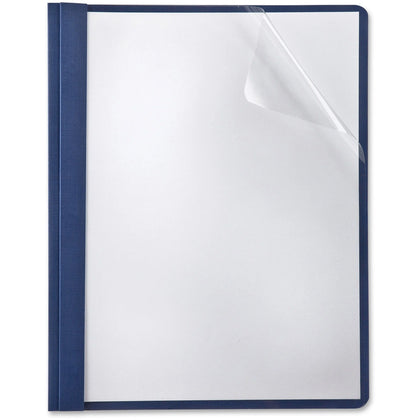 Oxford Navy Report Cover with 3 Tang Fasteners - Pack of 5 - Covers
