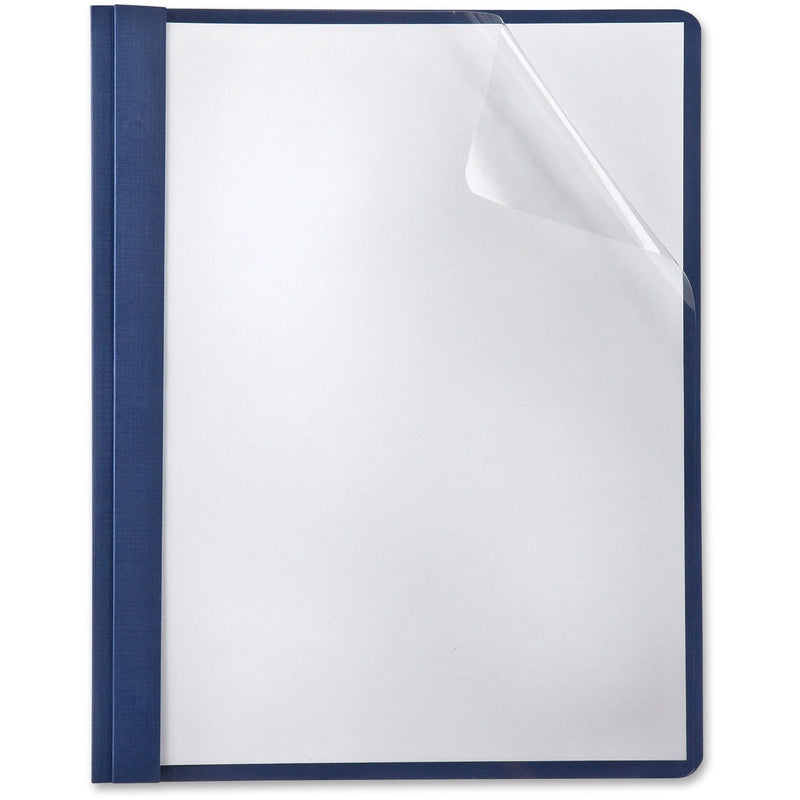 Oxford Navy Report Cover with 3 Tang Fasteners - Pack of 5 - Covers