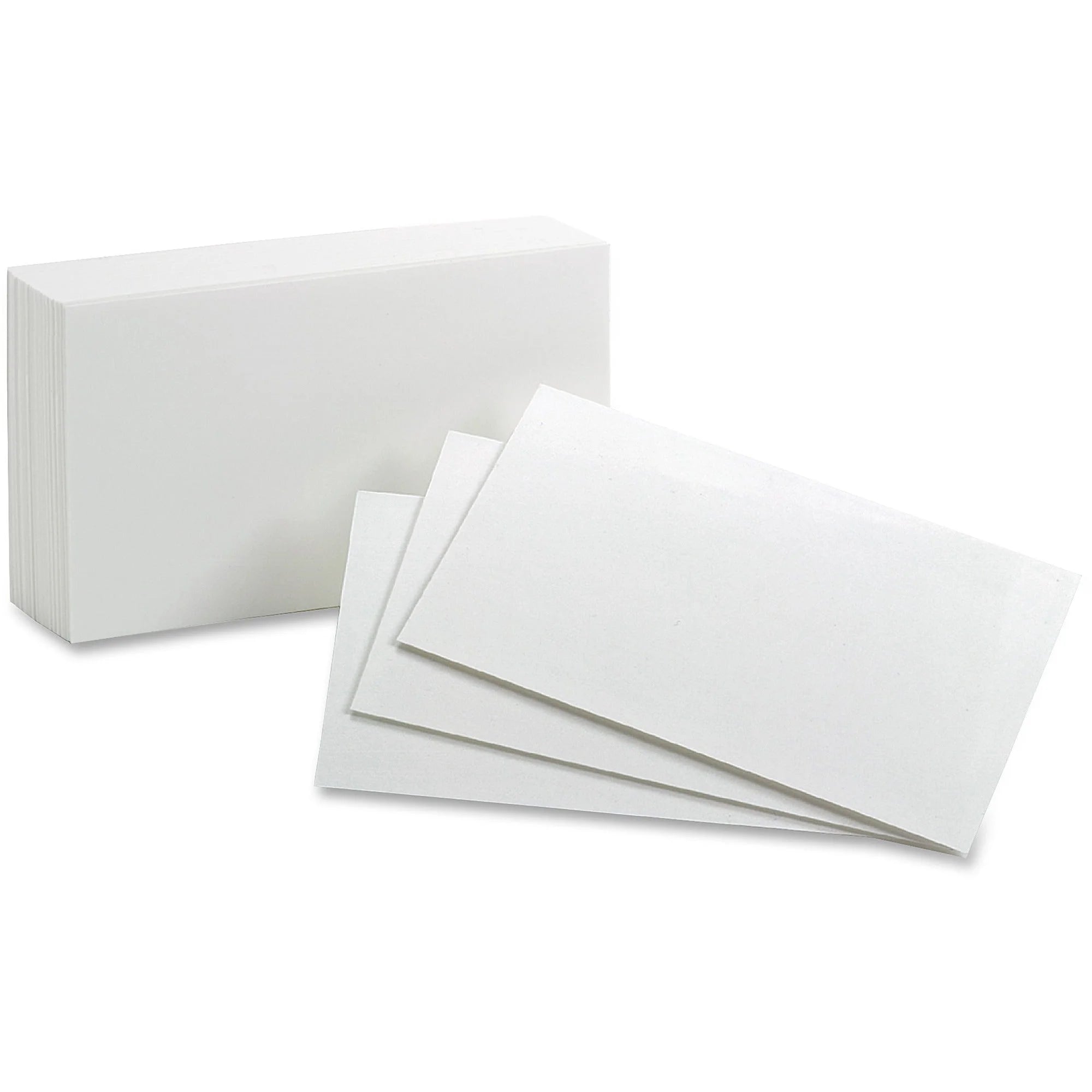 Oxford Plain Index Cards - 5’’ x 8’’ - Sustainable Forestry Initiative - White - 100 / Pack - & Accessories