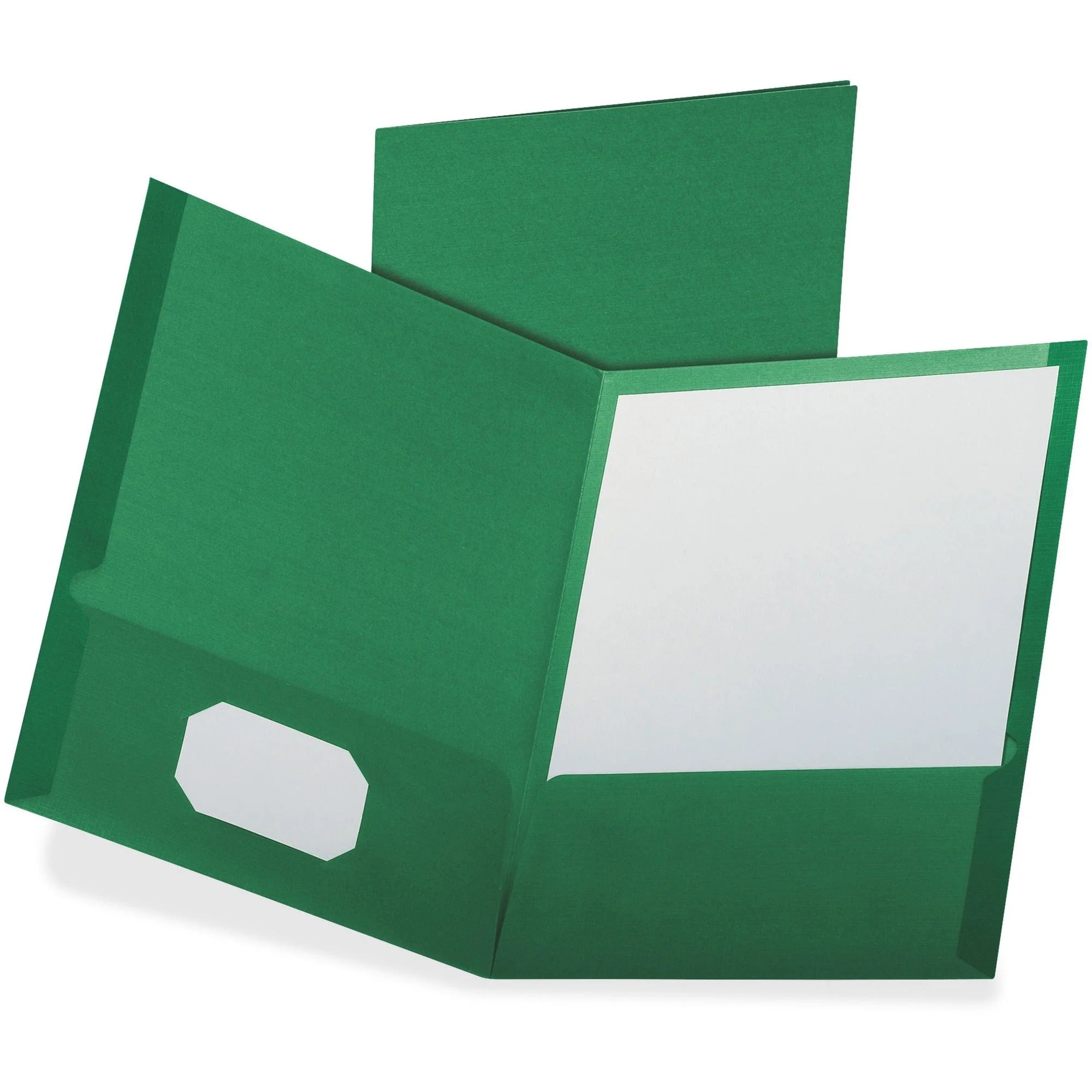 Oxford Recycled Pocket Folder: Dark Green 100 Sheets Capacity - Folders