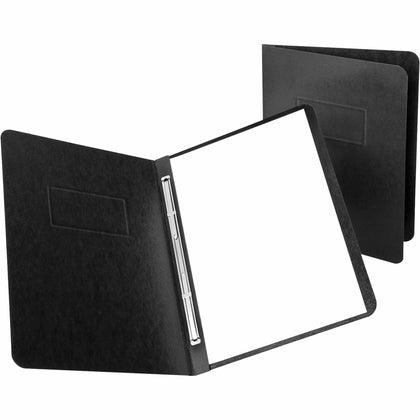 Oxford Recycled Report Cover: 8 1/2’’ x 11’’ - Prong Fastener - 3’’ Capacity - Pressguard - Black - Covers