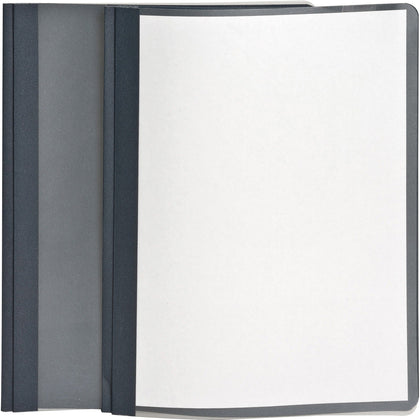 Oxford Recycled Report Cover: Dark Blue Leatherette 100 Sheets Capacity - Covers
