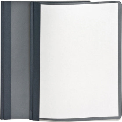 Oxford Recycled Report Cover: Dark Blue Leatherette 100 Sheets Capacity - Covers