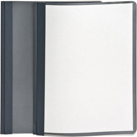 Oxford Recycled Report Cover: Dark Blue Leatherette 100 Sheets Capacity - Covers