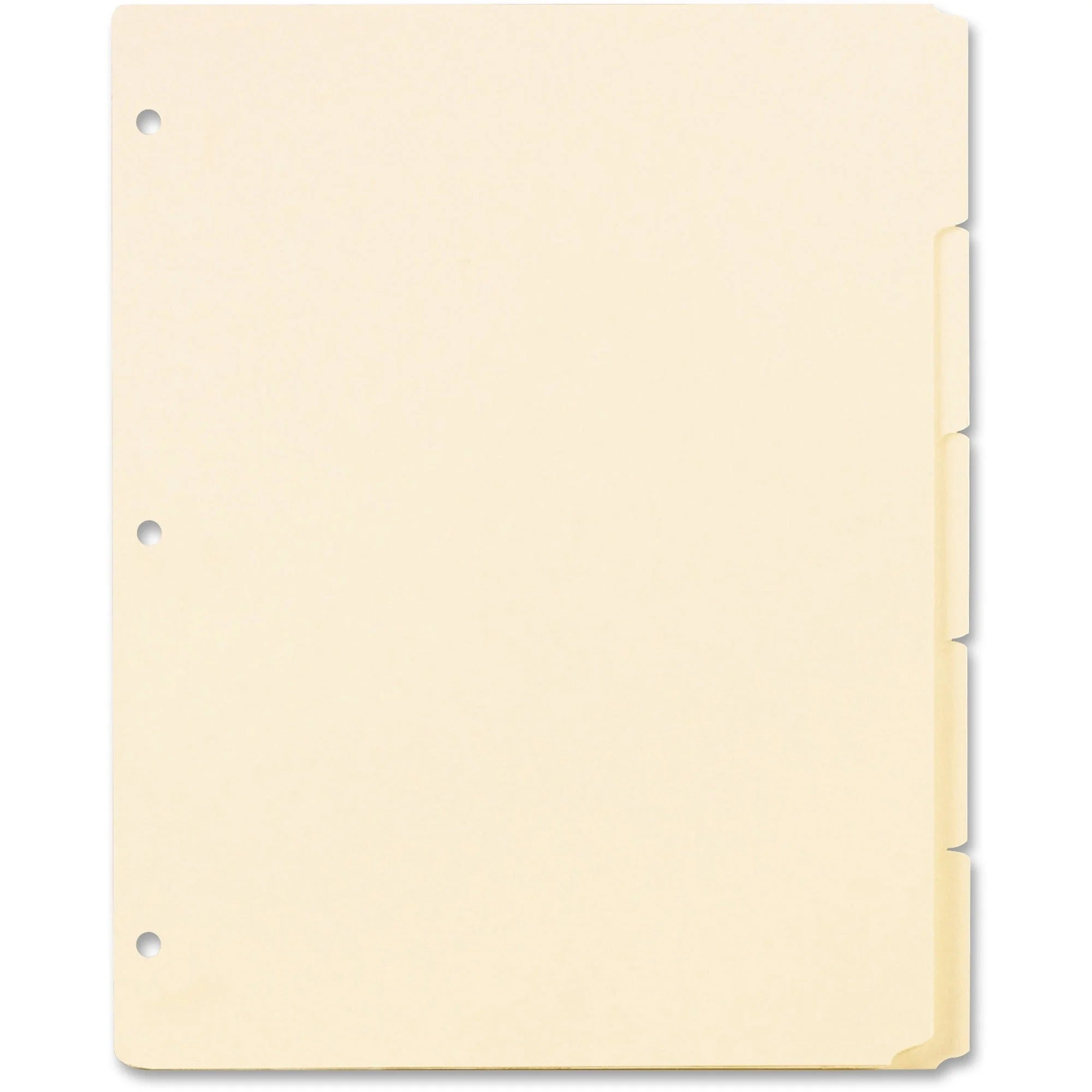 Oxford Ring Book Index Sheets: 5-Tab Divider Set Manila Acid-Free - 20/Box