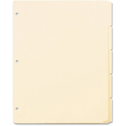 Oxford Ring Book Index Sheets: 5-Tab Divider Set Manila Acid-Free - 20/Box