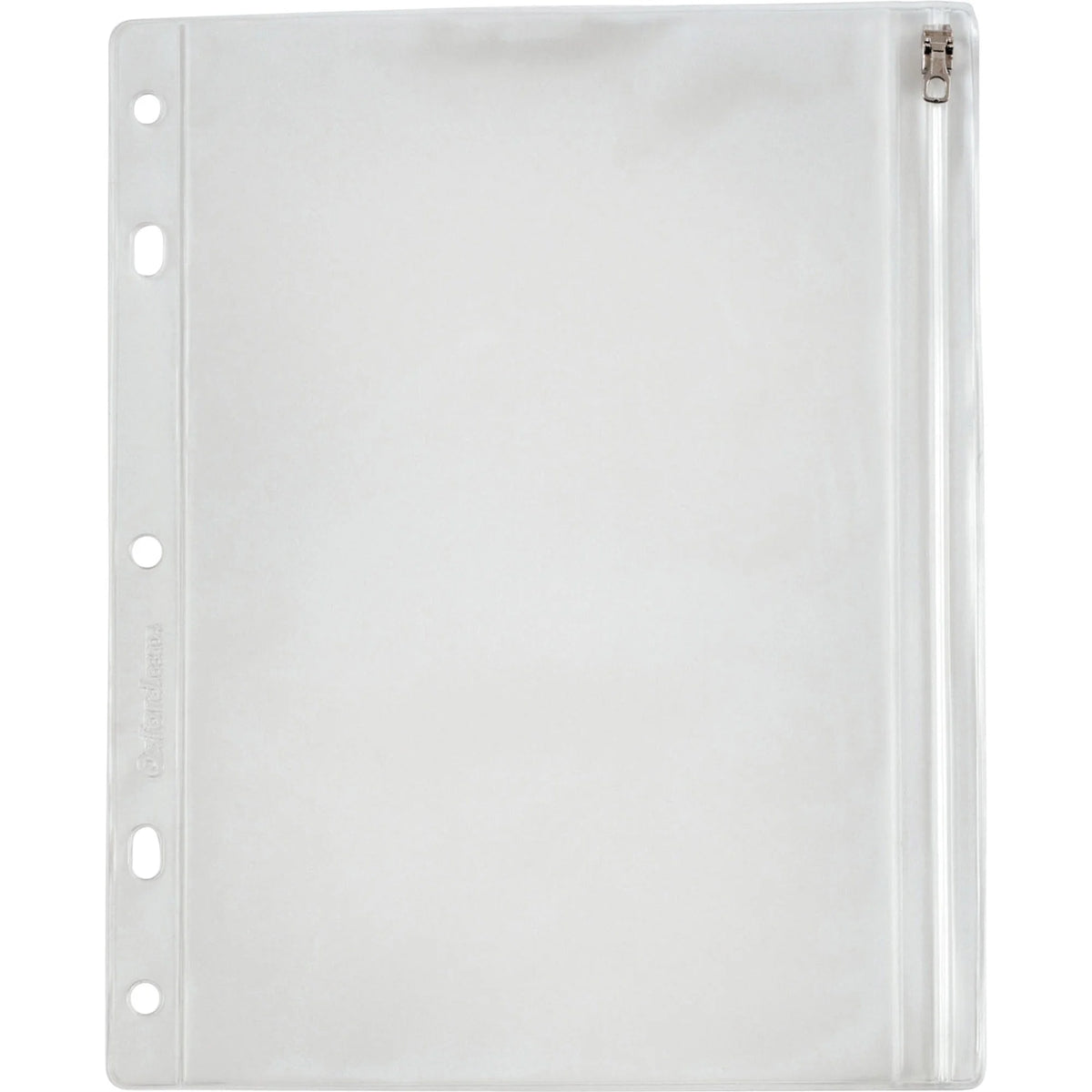 Oxford Zipper Binder Pockets: Clear Poly 10 1/2’’ x 8’’ - Ring Accessory - Pockets