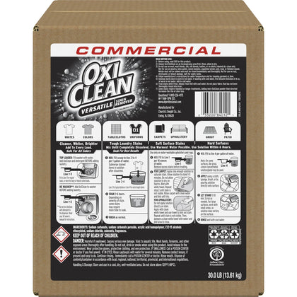 OxiClean Versatile Stain Remover: Powerful 30 lb Cleaner - Laundry Cleaning & Supplies
