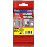 P-touch Industrial TZe Tape Cartridge - 15/32’’ Width - Black & Yellow - Resistant Durable - Label Maker Supplies