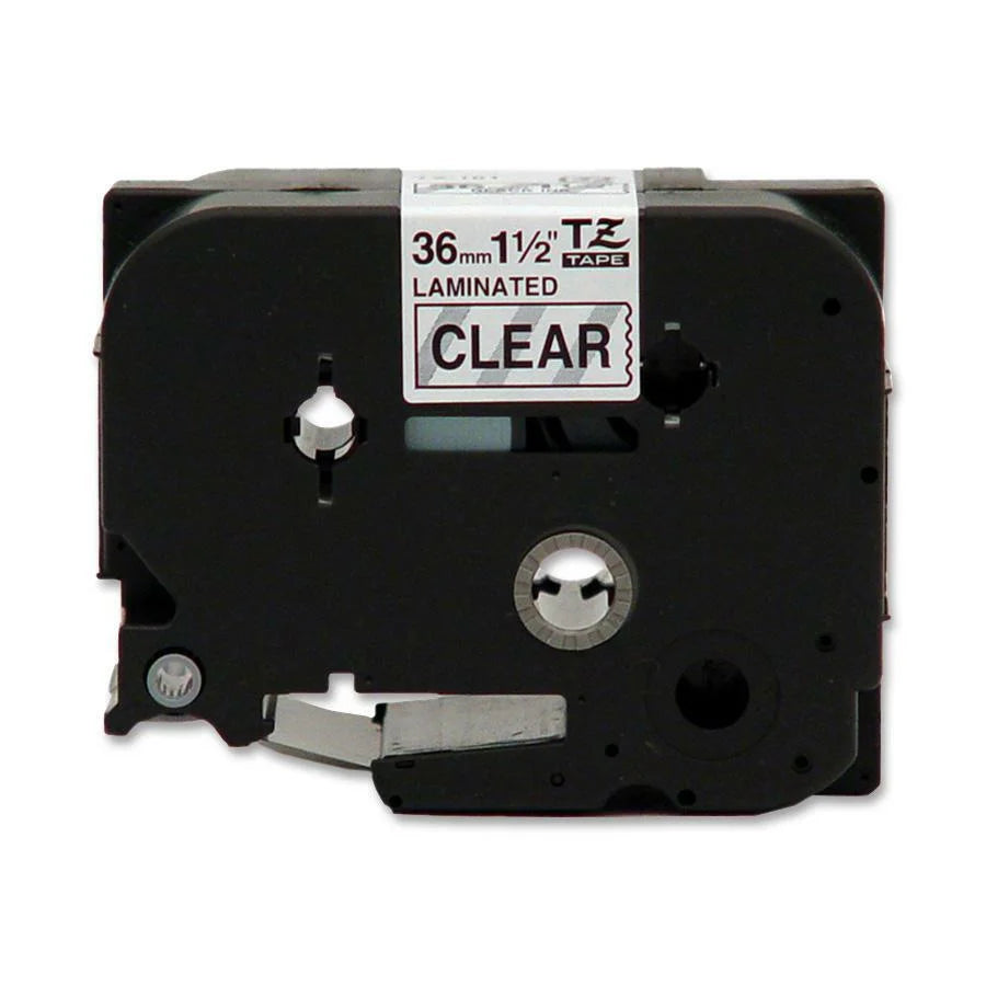 P-touch TZe Laminated Tape: Clear Water-Resistant Label for High-Durability - Maker Supplies