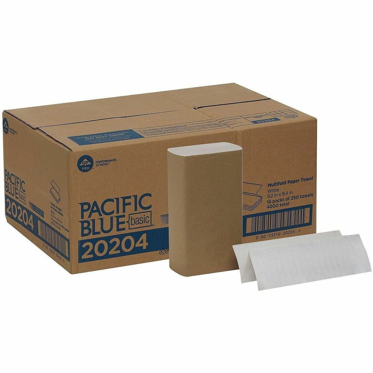 Pacific Blue Basic 1-ply Multifold Paper Towel - 1500