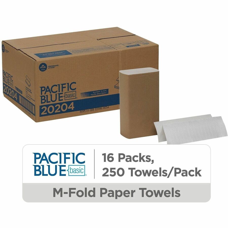 Pacific Blue Basic 1-ply Multifold Paper Towel - Alternate-Image1