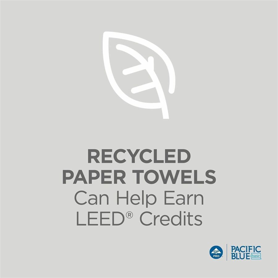 Pacific Blue Basic Recycled Multifold Paper Towels - Alternate-Image7