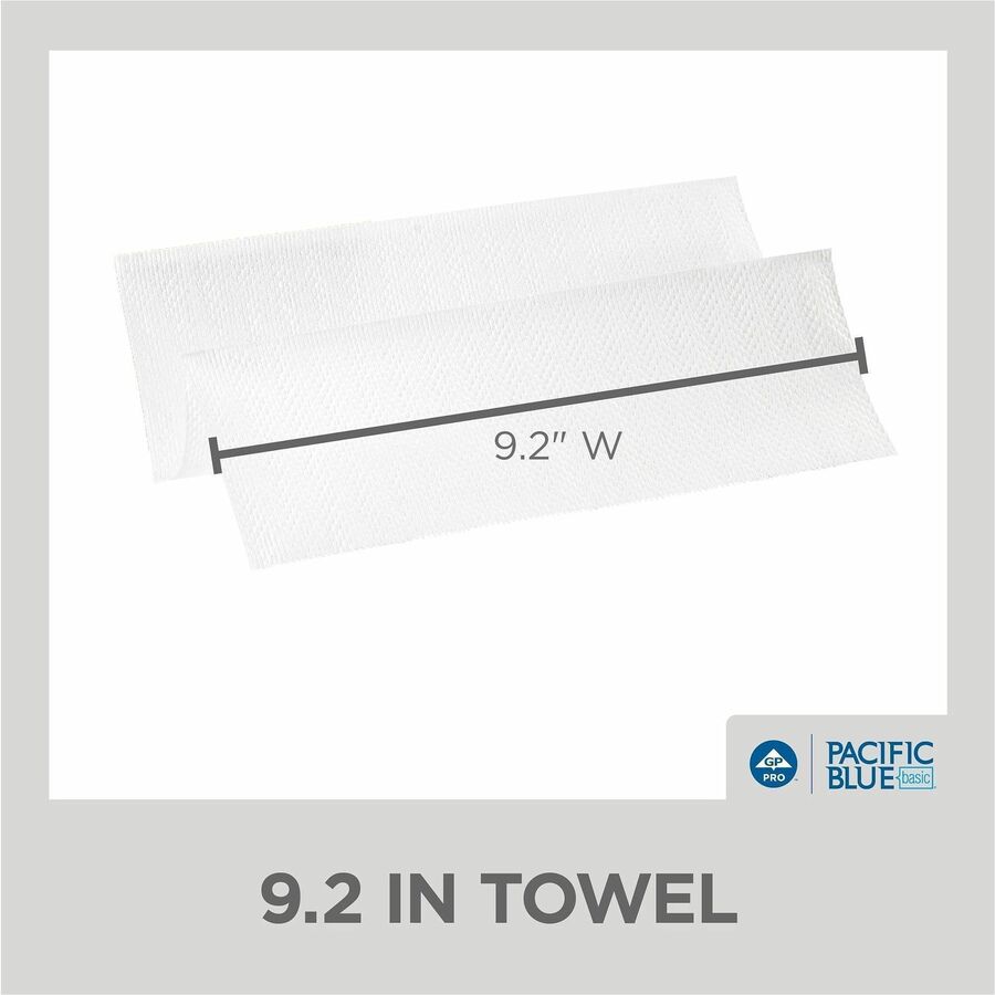 Pacific Blue Basic Recycled Multifold Paper Towels - Alternate-Image3