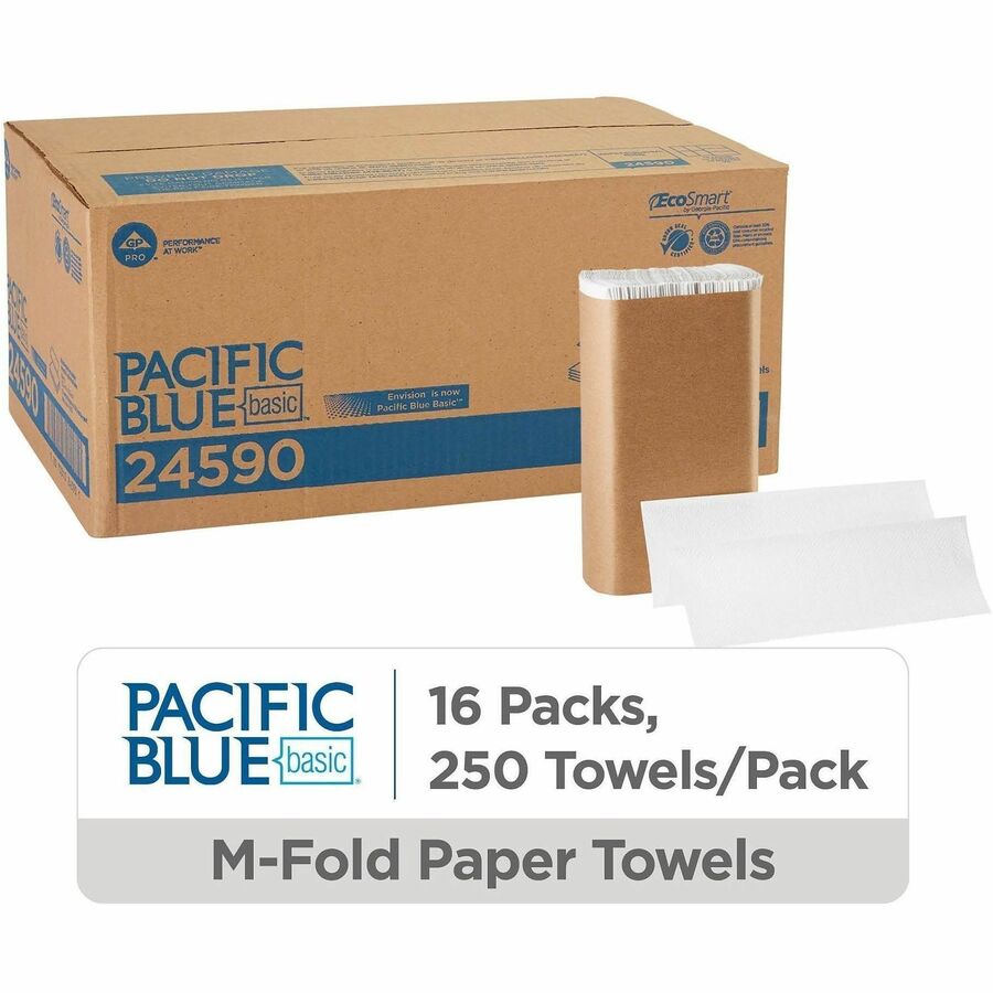 Pacific Blue Basic Recycled Multifold Paper Towels - Alternate-Image1