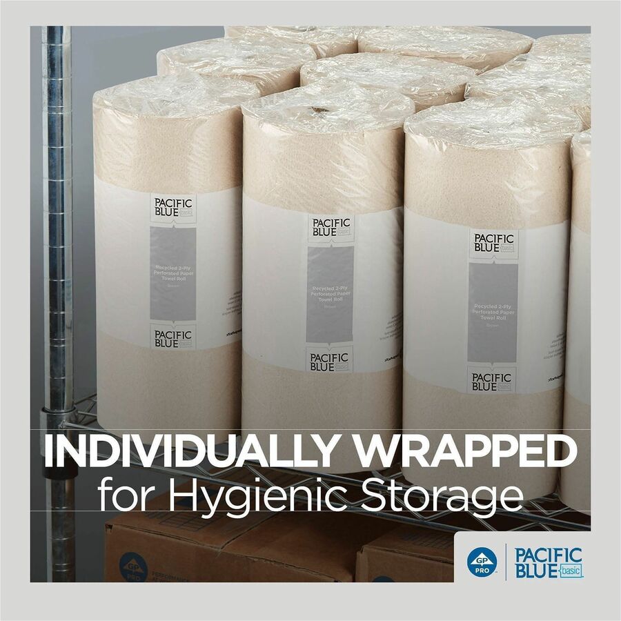 Pacific Blue Basic Recycled Perforated Paper Roll Towel - Alternate-Image6
