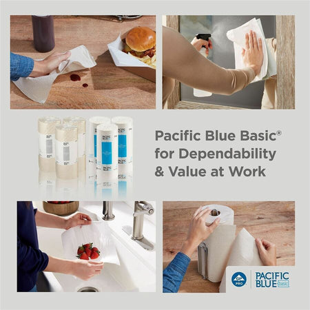 Pacific Blue Basic Recycled Perforated Paper Roll Towel - Alternate-Image8