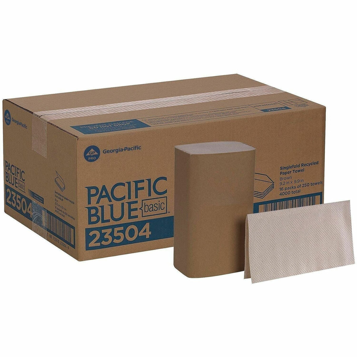 Pacific Blue Basic S-Fold Recycled Paper Towels - 1500