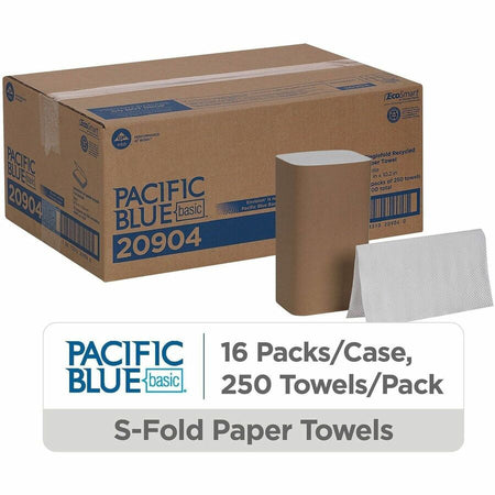 Pacific Blue Basic S-Fold Recycled Paper Towels - Alternate-Image1
