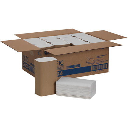 Pacific Blue Basic S-Fold Recycled Paper Towels - White 250/Pack 16 Carton