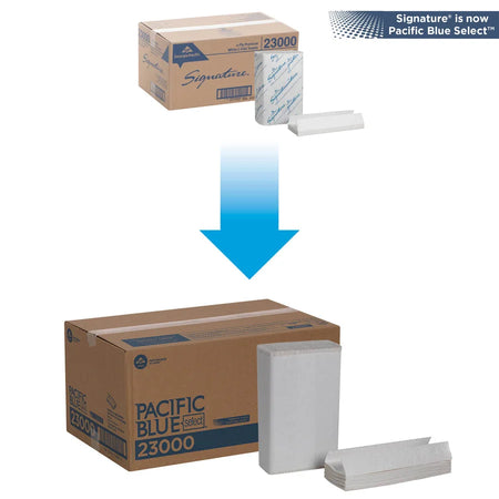 Pacific Blue Select Premium C-Fold Paper Towels - 2 Ply - White - 120/Pack - 12/Carton