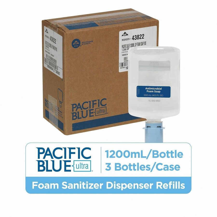 Pacific Blue Ultra Antimicrobial Foam Soap Automated Touchless Dispenser Refills - Alternate-Image1