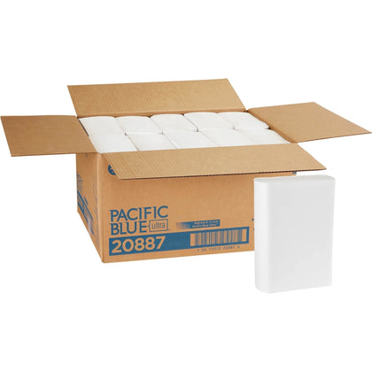 Pacific Blue Ultra Big Fold Z Premium Paper Towels - 1 Ply - 10.40’’ x 10.80’’ - White - 220/Pack - 10/Carton